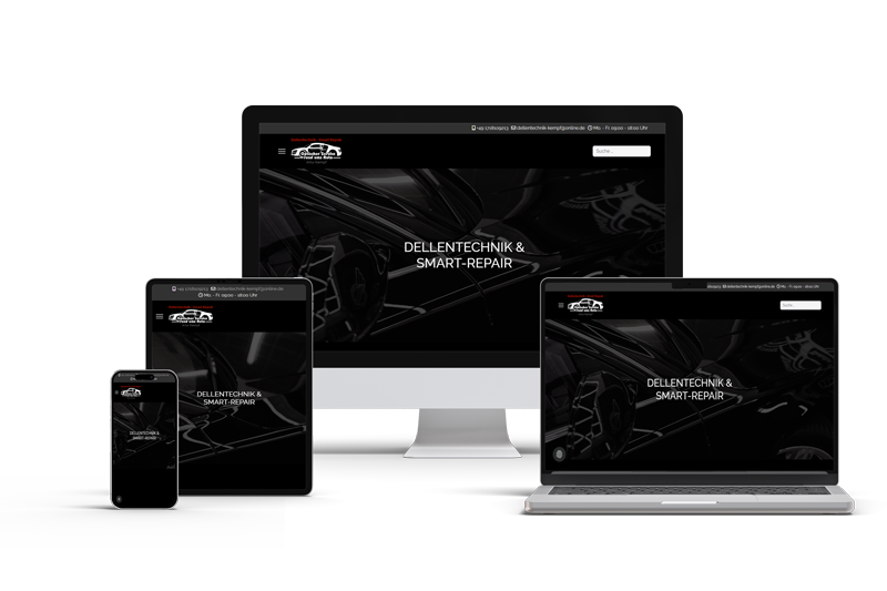 Responsive Website von Dellentechnik Kempf für Smart-Repair und Dellentechnik